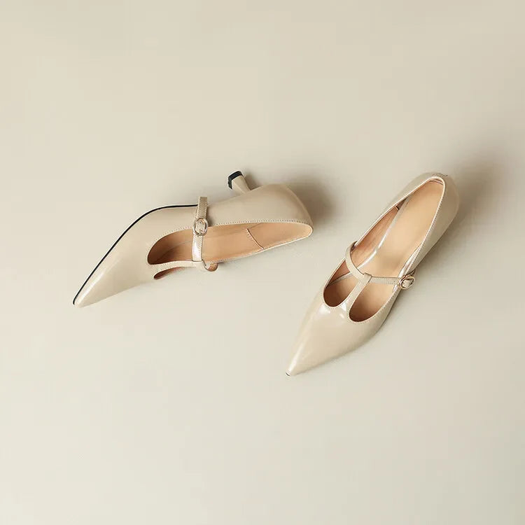 Rabeca Genuine Leather Heels