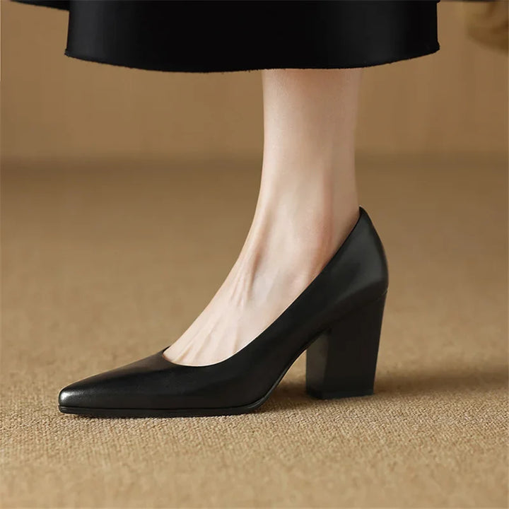Zella Genuine Leather Heels