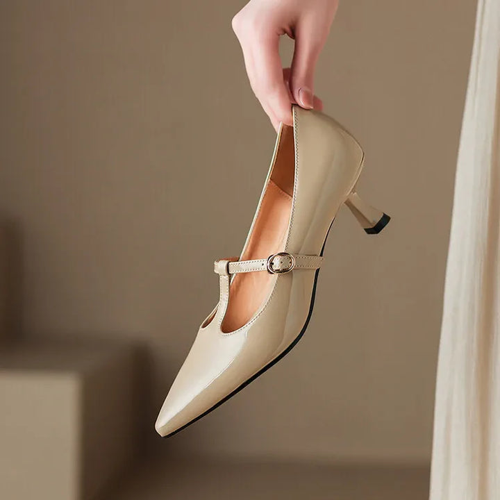 Rabeca Genuine Leather Heels