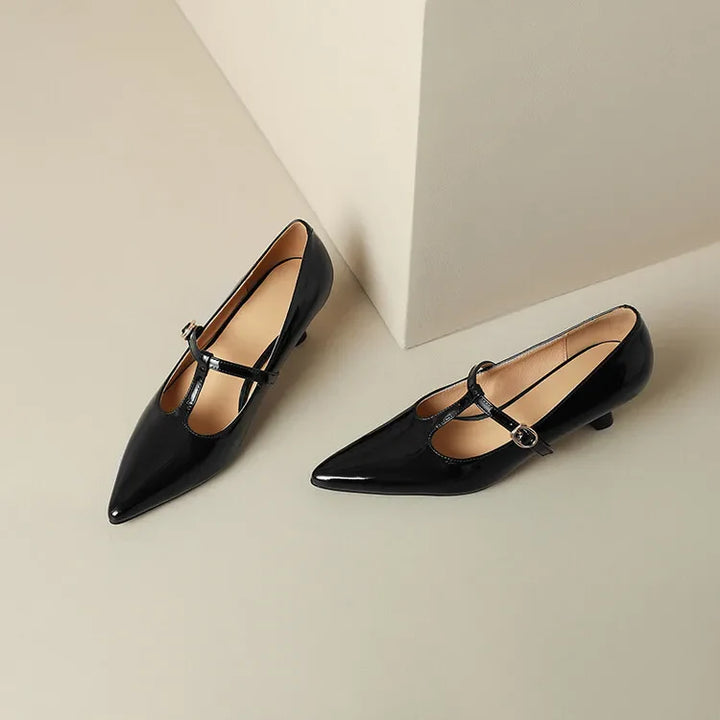 Rabeca Genuine Leather Heels