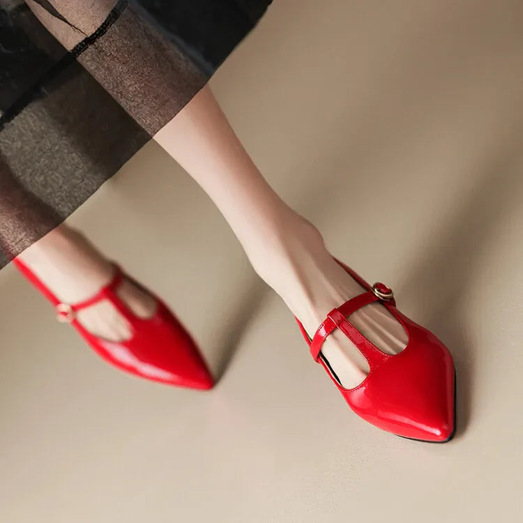 Rabeca Genuine Leather Heels