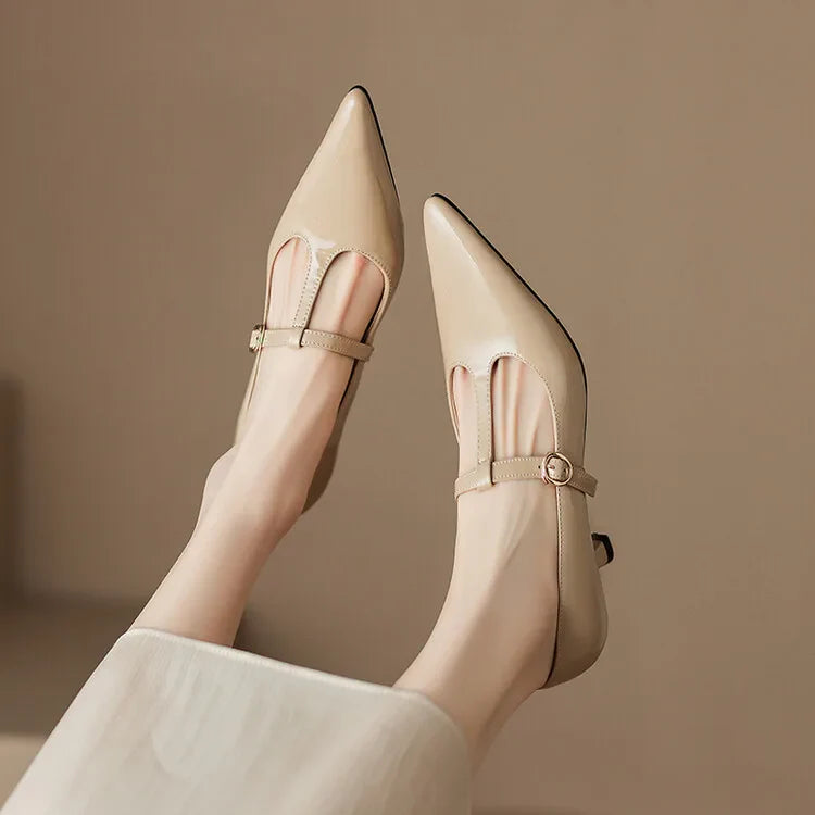 Rabeca Genuine Leather Heels