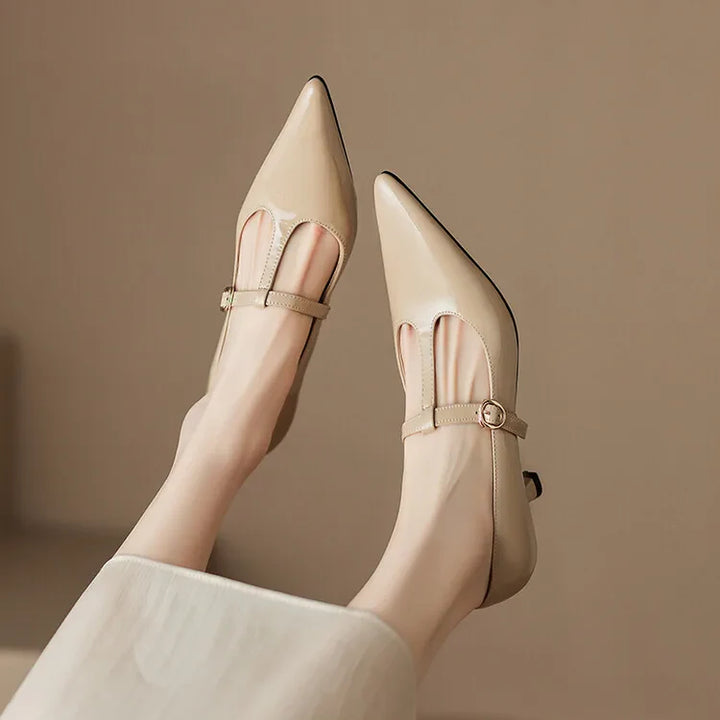 Rabeca Genuine Leather Heels