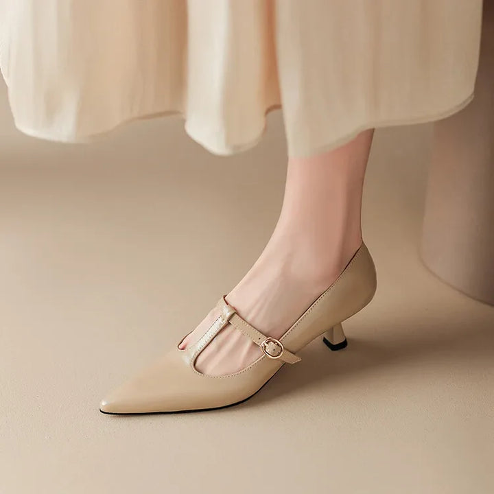 Rabeca Genuine Leather Heels