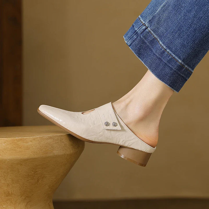 Olga Genuine Leather Mules