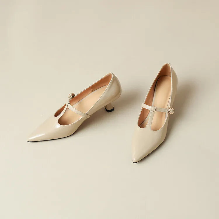 Rabeca Genuine Leather Heels