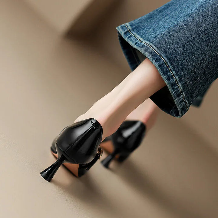 Rabeca Genuine Leather Heels