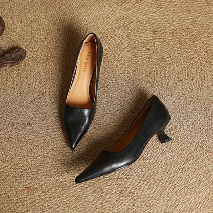 Yanil Genuine Leather Heels